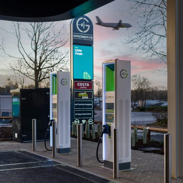 New EV charging station at Gatwick airport