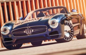 Saoutchik 300 GTC is a Mercedes SL with plenty of chintz