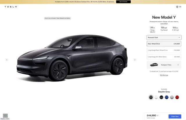 June 2025 Tesla UK Prices