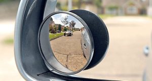 What is a blind spot when driving?