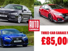 Three-car garage: Used BMW 6 Series, Lexus RC F and Honda Civic Type R for under £85,000