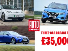 Three-car garage: used Nissan Qashqai, Volkswagen ID.3 and Lexus IS for under £35k