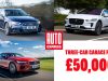 Three-car garage: Audi S3, Jaguar I-Pace and Volvo S80 for less than £50k